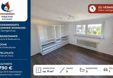 Wohnung Hanau Großauheim - 2 Zimmer, 71 m&sup2;, 790&euro; | Angebot:27219839